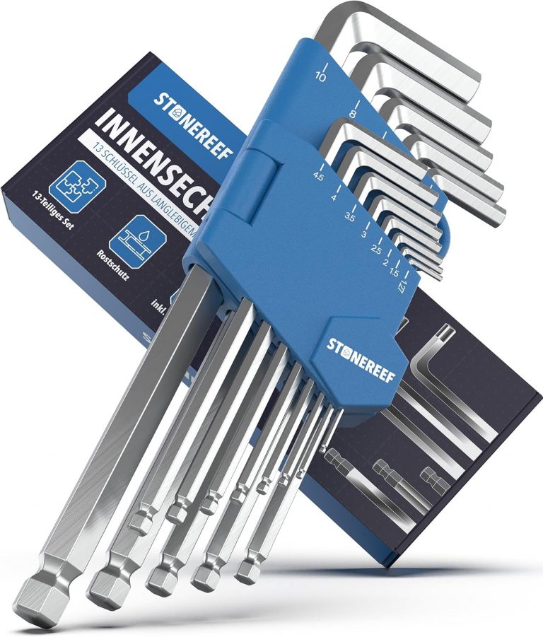 👑 STONE REEF Innensechskantschlüssel Set 13tlg. [inkl. Kugelkopf] - Chrom 1,27-10mm, Sechskantschlüssel Handwerkzeug Set für Handwerker, Winkelschlüsselsatz6,79€ statt 10,99€ - 39,00 % 🔥🚚 Verkauft von STONE REEF® und Versand durch Amazon1,110 Bewertungen: 4.7 / 5.0 ⭐️⭐️⭐️⭐️⭐️🛒 zu Amazon https://www.amazon.de/dp/B0D4223QDP/?amp%3Btag=preisfehlerheute-21&amp%3Bth=1&amp%3Bpsc=1&tag=preisfehlerheute-21
