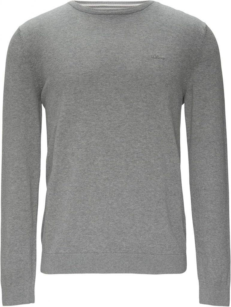 s.Oliver Herren 2143173 Pullover, 92W0 grau, L