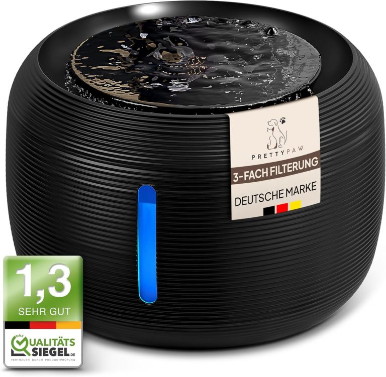 Katzen Oase (Schwarz) Pretty Paw© Trinkbrunnen für Katze – Flüsterleiser 2,5L Katzenbrunnen mit LED & Aktivkohlefilter | BPA-frei & leicht zu reinigen | Hochwertige Lösung zum fairen Preis23,65€ statt 39,90€➡️ https://www.amazon.de/dp/B0C3VZRJPK/?tag=preisfehlerheute-21