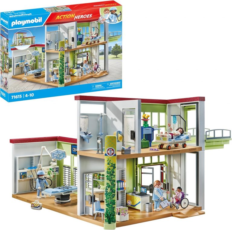 PirateDeals BlackWeeks: PLAYMOBIL Action Heroes Pi;rate-Deals 71615 Modernes Krankenhaus, mit Vier Figuren, medizinischen Geräten und Accessoires, zu über 80 % aus recycelten und biobasierten Materialien, Spielzeug für Kinder ab 4 Jahren59.99 statt 99.99 €⏩️ https://www.amazon.de/PIRATE-DEALS.COM/dp/B0D1XZL4NF?tag=preisfehlerheute-21