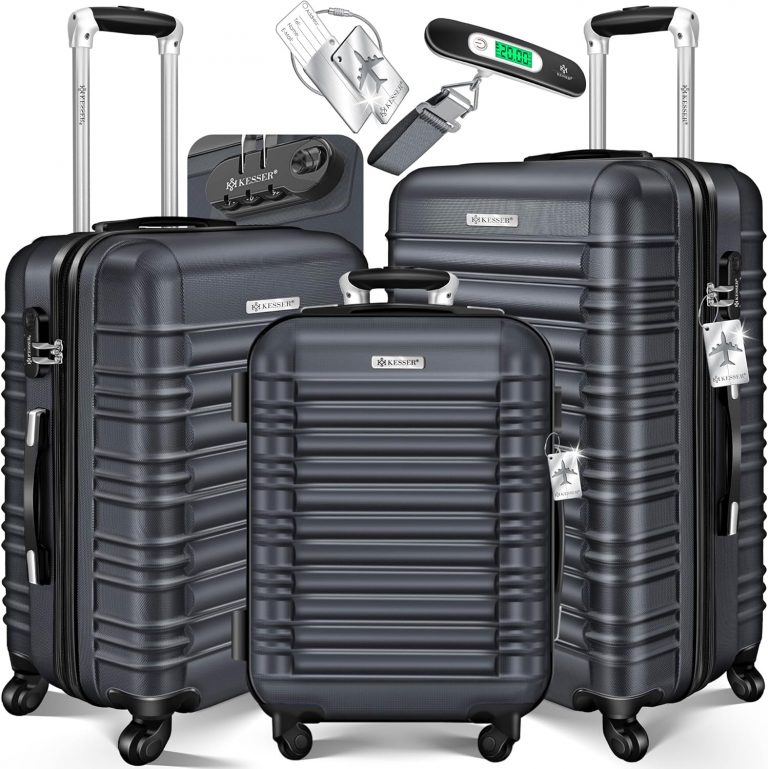 KESSER® 3tlg. Hartschalenkofferset Hartschalenkoffer Reisekoffer Set Reisekofferset Trolley Koffer 4 Rollen ABS-Hartschale Teleskopgriff Inkl. Kofferwaage + Gepäckanhänger Rollkoffer Schloss, M-L-XL69.80€ statt 109.80€➡️ https://www.amazon.de/dp/B0867YKGLK/?tag=preisfehlerheute-21