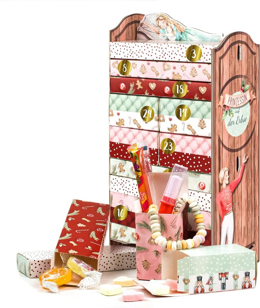 Papierdrachen Adventskalender 2025 – Prinzessin auf der Erbse – Bett zum Zusammenbauen – wiederverwendbarer Schachtelkalender – mit Boxen zum Befüllen4.90€ statt 19.90€➡️ https://www.amazon.de/dp/B0B5R775QZ/?tag=preisfehlerheute-21