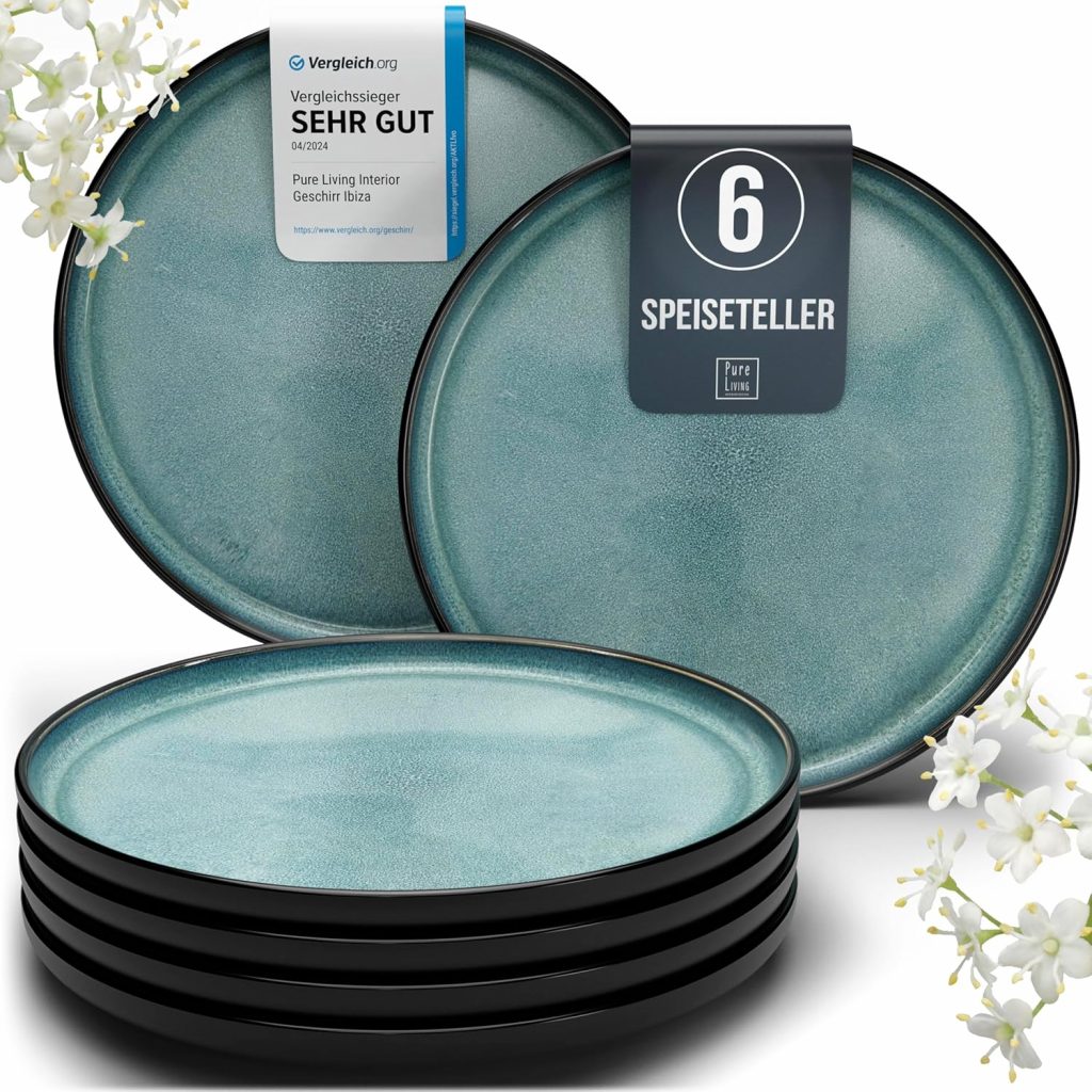 🤴 Steingut Teller Groß 6 Personen Ibiza TESTSIEGER, Traumhaftes Mediterranes Steingut Speiseteller Set, Stylisches Essteller Set, Pure Living in Petrol39,95€ statt 59,94€ – 34,0 🔥🚚 Verkauft von Natureflow und Versand durch Amazon5,659 Bewertungen: 4.6 / 5.0 ⭐️⭐️⭐️⭐️⭐️🛒 zu Amazon https://www.amazon.de/dp/B0C3NHBV6H/?th=1&tag=preisfehlerheute-21#038;psc=1&tag=preisfehlerheute-21
