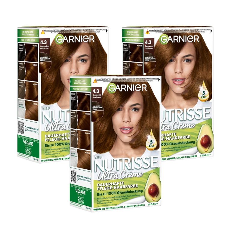 👑 Garnier Nutrisse Dauerhafte Pflege-Haarfarbe mit nährenden Fruchtölen, Coloration mit 8 Wochen Halt, Ultra Crème Tönung, 43 Cappuccino Goldbraun6,98€ statt 13,35€ - 48,00 % 🔥🚚 Verkauft durch Amazon und Versand durch Amazon9,124 Bewertungen: 4.4 / 5.0 ⭐️⭐️⭐️⭐️🛒 zu Amazon https://www.amazon.de/dp/B071JW9SXH/?amp%3Btag=preisfehlerheute-21&amp%3Bth=1&amp%3Bpsc=1&tag=preisfehlerheute-21