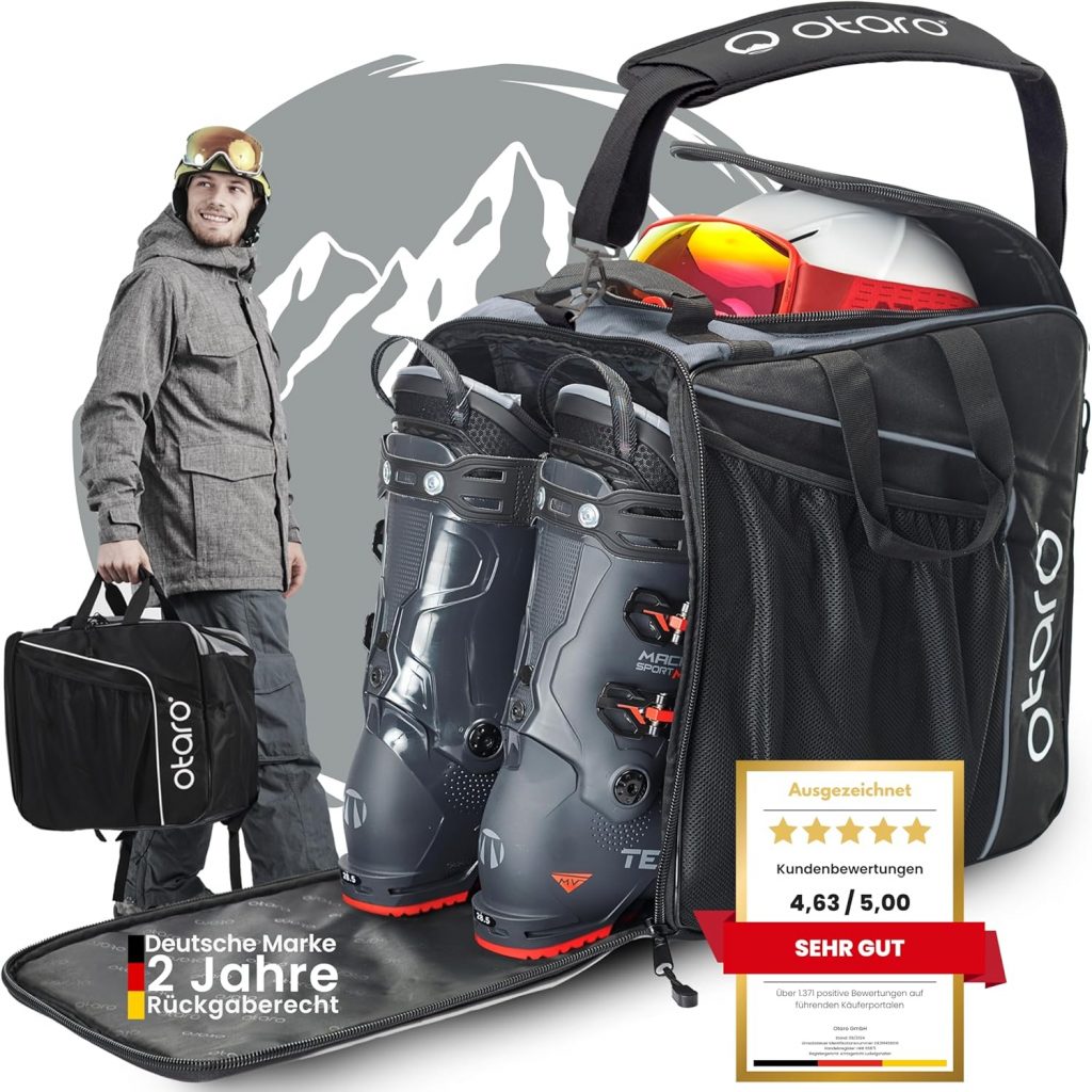 Otaro Skischuhtasche mit Helmfach (Classic | 44 L | Felsgrau) Premium Skitasche für Skischuhe | Auch als Schlittschuhtasche oder Inlinertasche | Ski Tasche, Skisack Set, Skischuhtaschen36,09€ statt 64,99€➡️ https://www.amazon.de/dp/B08G1LDS85/?tag=preisfehlerheute-21