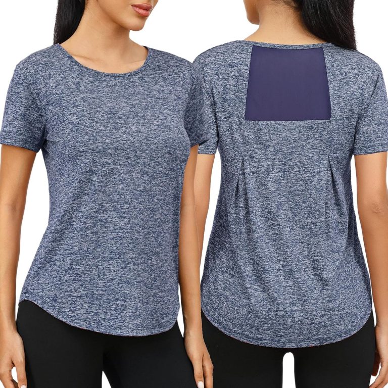 Wayleb Sportshirt Damen Kurzarm - Leichtes Atmungsaktiv Sport T-Shirt - Sommer Funktionsshirt mit Back Mesh - Locker Casual Sportoberteil fur Fitness Gym Yoga, Dunkles Himmelblau XL4,74€ statt 4,99€➡️ https://www.amazon.de/dp/B0D45FSFPC/?tag=preisfehlerheute-21