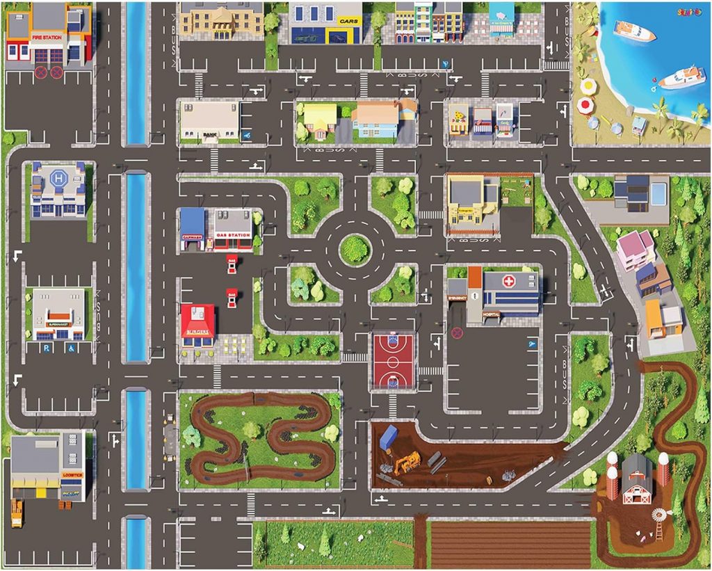 SkippiDoo Kinder Spielteppich Straße & Auto (200x160 cm) - abwaschbar, rutschfest & OEKOTEX-zertifziert - Teppich Jungen & Mädchen Kinderzimmer - Kinderteppich, Autoteppich, Straßenteppich74,68€ statt 99,90€➡️ https://www.amazon.de/dp/B0CSC1L8J2/?tag=preisfehlerheute-21