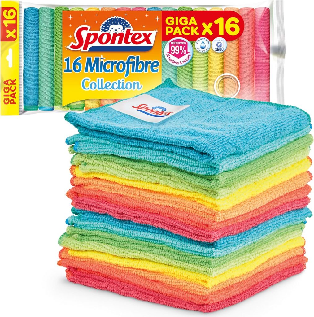 Spontex Mikrofasertücher für Reinigungsaufgaben | 16 Reinigungstücher der Mikrofaser-Kollektion | Verwendung als Staubtücher und Küchentücher | 30 x 30 cm | 16 Stück6,64€ statt 9,99€➡️ https://www.amazon.de/dp/B0CCJVV4JC/?tag=preisfehlerheute-21