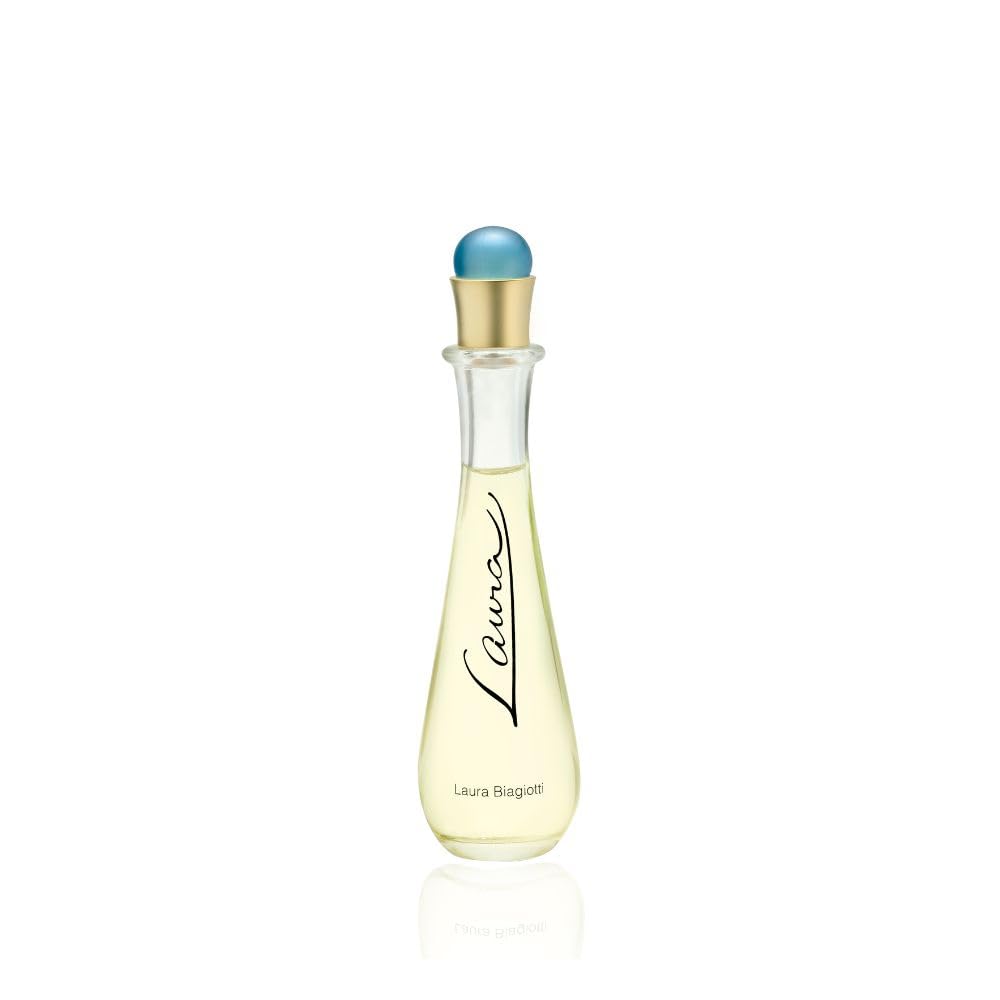 Laura Biagiotti – Laura Eau de Toilette 25 ml – Parfum Damen – Blumig-fruchtige, aquatische Komposition – Frische und zarte Noten – Skulpturaler Flakon in Tropfenform