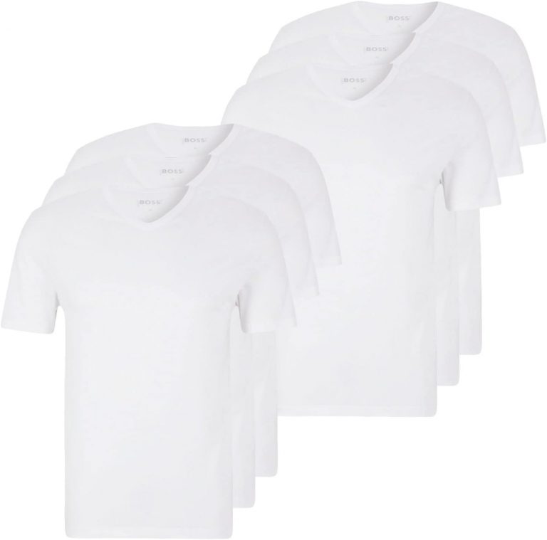 BOSS Herren Classic T-Shirts Kurzarm Shirts Pure Cotton V-Neck 6er Pack, Farbe:Weiß, Artikel:-100 White, Größe:2XL28.83€ statt 83.90€➡️ https://www.amazon.de/dp/B0B7NWZ4Z1/?tag=preisfehlerheute-21