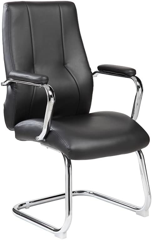 Rocada | Besucherstuhl | Bürostuhl aus Kunstleder | Office Stuhl mit Verchromten Armen und Stahl Basis Polsterung- Schwarz.124,00€ statt 304,05€➡️ https://www.amazon.de/dp/B0C343PWWC/?tag=preisfehlerheute-21