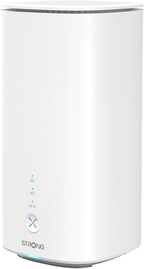 STRONG 5G Router CPE WiFi 6 AX3000 mit SIM-Karte – Bis zu 3.2 Gbps – 2.5GE WAN/LAN & 1GE LAN – RJ11 VoIP/VoNR – Mesh-Kompatibel – Qualcomm Chipsatz (5GROUTERAX3000)