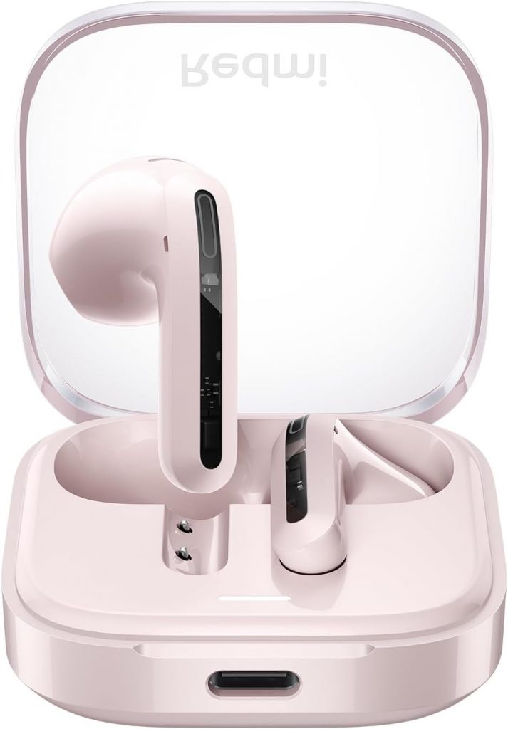 XIAOMI Redmi Buds 6 Active &ndash; In-Ear Kopfh&ouml;rer, Bluetooth 5.4, bis zu 30 Stunden Akkulaufzeit, 14.2mm dynamischer Treiber, IPX4 Wasserschutz, Telefonat Rauschunterdr&uuml;ckung, Transparent Rosa10.99&euro;