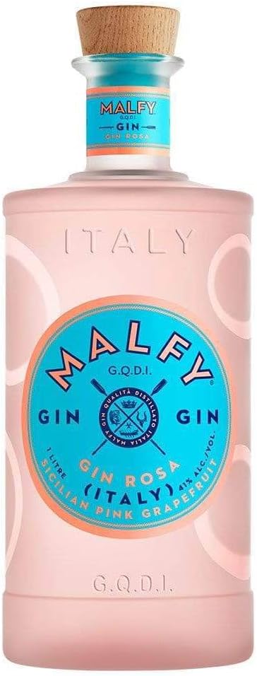 🤴 Malfy Gin Rosa – Super Premium Gin aus Italien mit Pink Grapefruit und Rhabarber