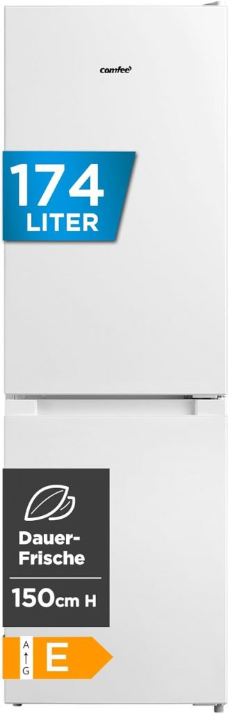 Comfee RCB169WH2(E) Kühl-/Gefrierkombination/150 cm Höhe/Low Frost/Einstellbare Kühlschranktemperatur/LED-Licht/195 kWh/Jahr/115L Kühlteil/59L Gefrierteil/Weiß189,99€ statt 279,99€➡️ https://www.amazon.de/dp/B0C61J1WC6/?tag=preisfehlerheute-21