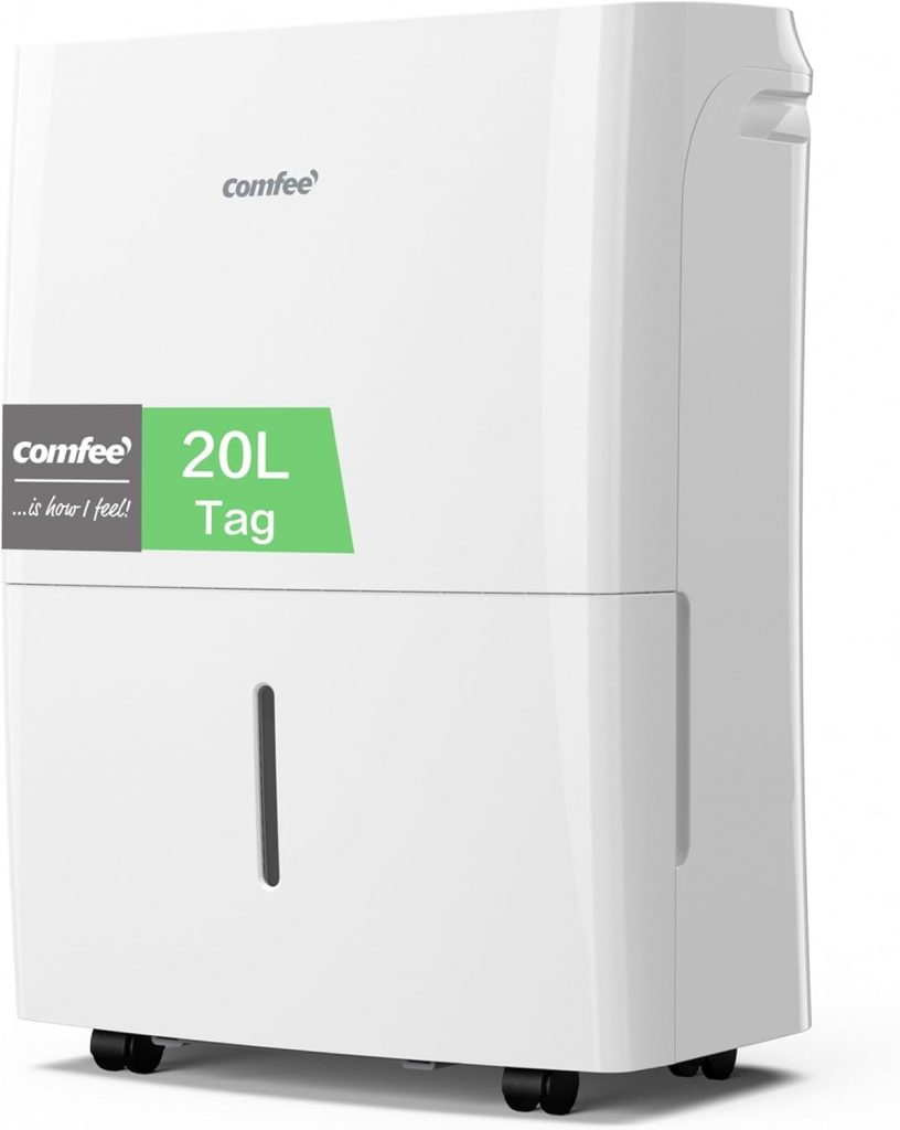Comfee Luftentfeuchter 20L/24h,Raumgröße ca.100m³(40m²),APP-fähig,Smart modu,Timer 24H,Wassertank 3L,Gegen…