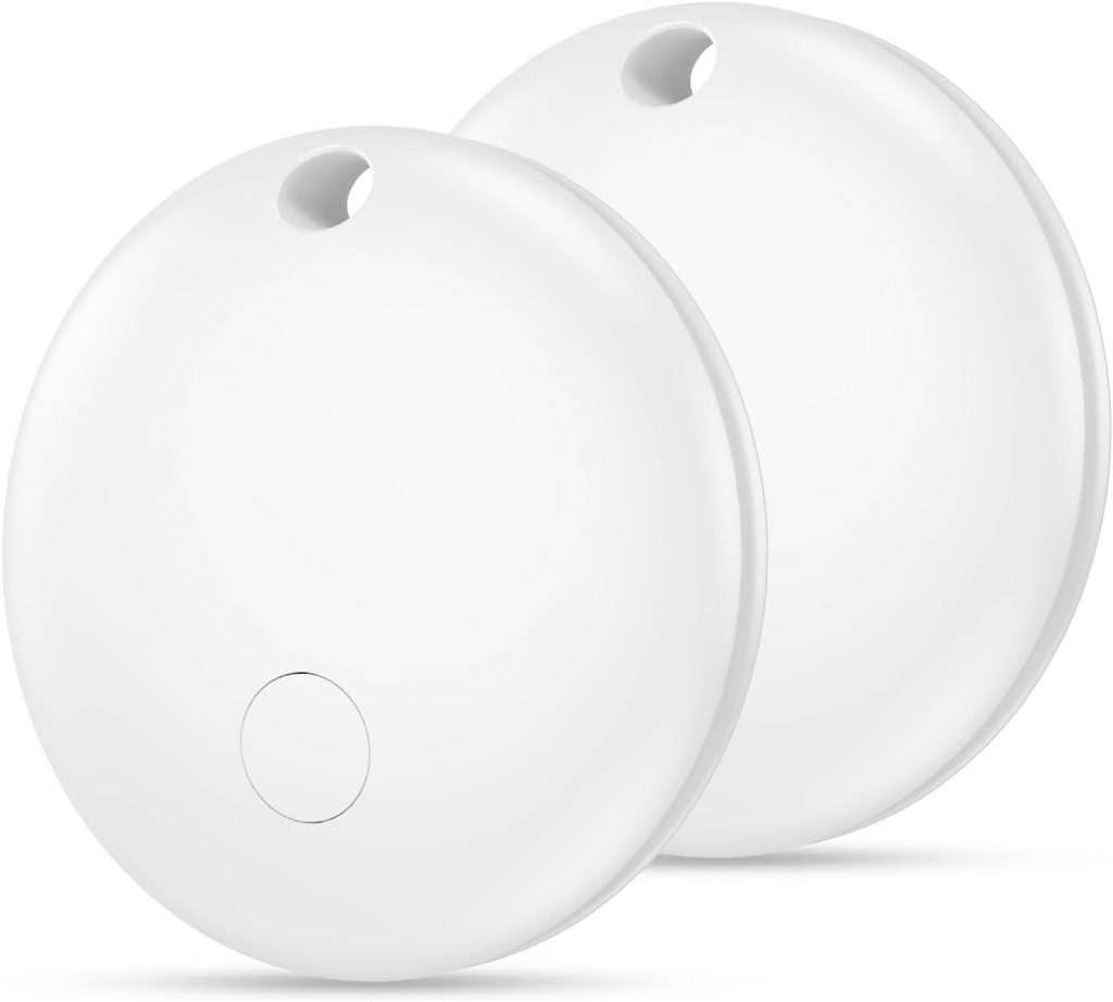 Android Tag GPS Tracker 2-Pack – Smart Tag Kompatibel mit Apple Wo ist? Und Google Mein Gerät Finden APP, Wasserdichter Gegenstandssucher, Bluetooth-Schlüsselfinder für Geldbörse, Gepäck