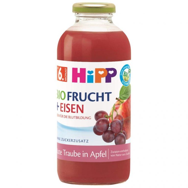 HiPP Bio-Fruchtsaft-Getränke +, Rote Traube in Apfel mit Eisen, 500 ml (Packung mit 6)5.86€ ➡️ https://www.amazon.de/dp/B0G43HLS4X/?tag=preisfehlerheute-21