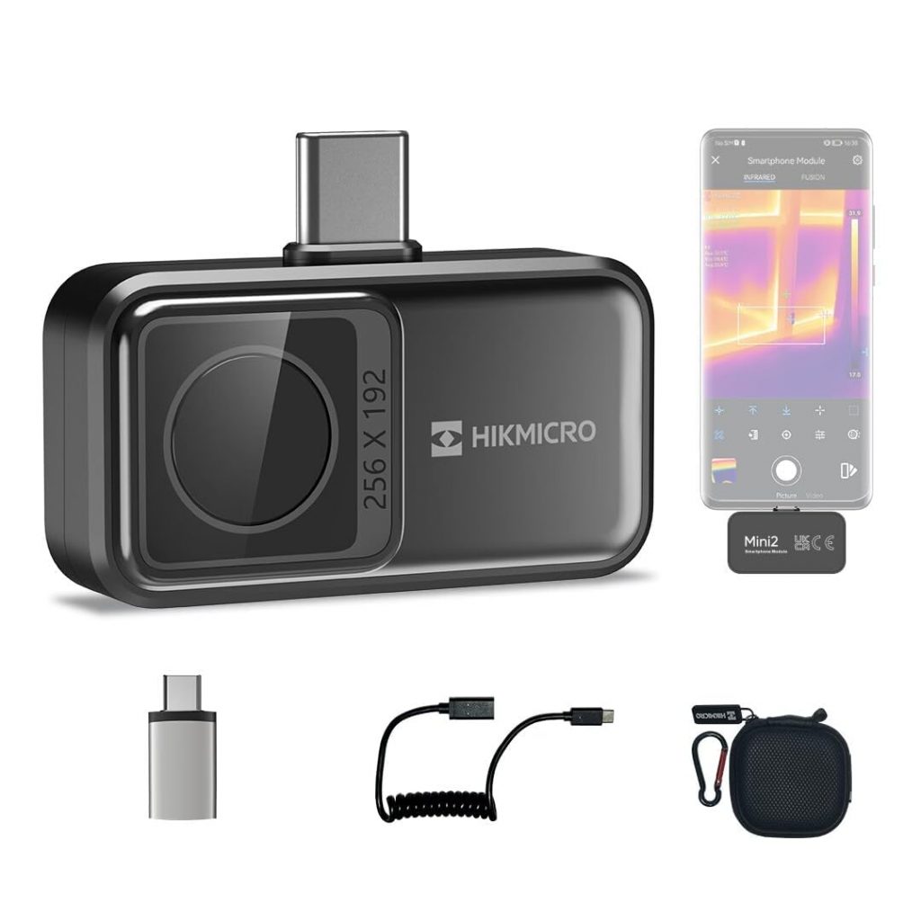 HIKMICRO Mini2 Wärmebildkamera Android, 256 x 192 IR-Auflösung, Wärmebildkamera 25 Hz Bildfrequenz, 50° Weitwinkel, Infrarotkamera 49.152 Pixel, -20°C bis 350°C, USB-C (nicht IOS kompatibel)168,98€ statt 214,00€➡️ https://www.amazon.de/dp/B0CP8SG388/?tag=preisfehlerheute-21