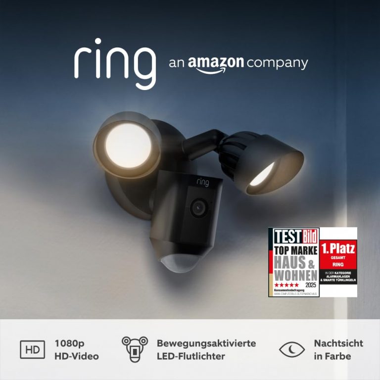 👑 Ring Flutlichtkamera Plus Kabel (Floodlight Cam Wired Plus) | Überwachungskamera aussen mit WLAN, HD-Video, LED-Flutlicht, Nachtsicht, Bewegungserfassung & Sirene | Alexa-kompatible Sicherheitskamera99,99€ statt 179,99€ - 45,00 % 🔥🚚 Verkauft durch Amazon und Versand durch Amazon6,177 Bewertungen: 4.6 / 5.0 ⭐️⭐️⭐️⭐️⭐️🛒 zu Amazon https://www.amazon.de/dp/B08F6HMZ7C/?amp%3Btag=preisfehlerheute-21&amp%3Bth=1&amp%3Bpsc=1&tag=preisfehlerheute-21