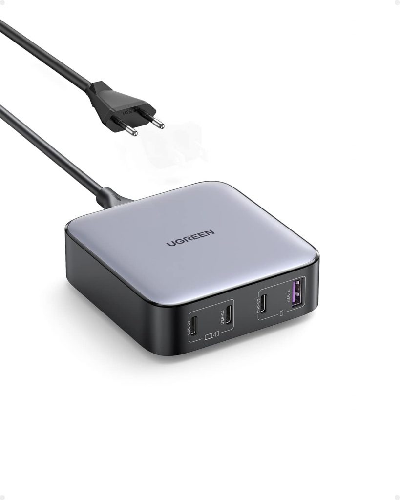 UGREEN Nexode 100W USB C Ladegerät Mehrfach GaN Netzteil 4-Port PD Charger PPS 45W kompatibel mit MacBook Pro/Air, iPhone 17/16, Galaxy S24 Ultra, S23 usw