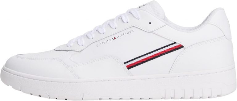 Tommy Hilfiger Herren Cupsole Sneaker Basket Core Stripes Low Top, Weiß (White), 4755,25€ statt 109,90€➡️ https://www.amazon.de/dp/B0DT4RZ6ML/?tag=preisfehlerheute-21