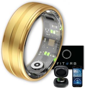 Fitorb Smart Ring Pro - Das Original. High-Tech Fitness- & Gesundheitsring, Schlafanalyse, 24/7 Aktivit&auml;tstracking. Temperaturmessung, Stress. Proberinge. (Saturn, Gold, 17,5 mm (7))76,42&euro; statt 99,90&euro;➡️ https://www.amazon.de/dp/B0FF2TWCZQ/?tag=preisfehlerheute-21