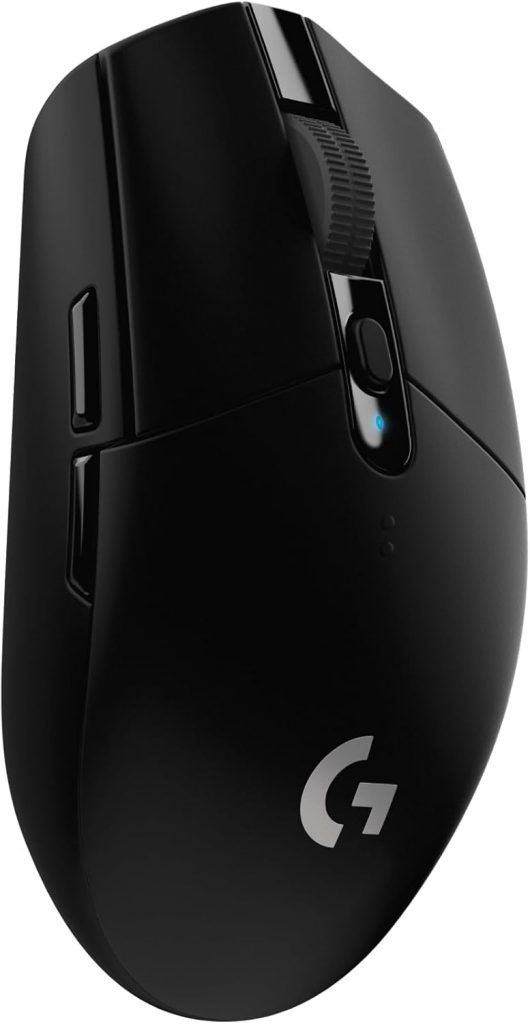 🤴 Logitech G305 LIGHTSPEED kabellose Gaming-Maus mit HERO 12K DPI Sensor, Wireless Verbindung, 6 programmierbare Tasten, 250 Stunden Akkulaufzeit, Leichtgewicht, PC/Mac – Schwarz