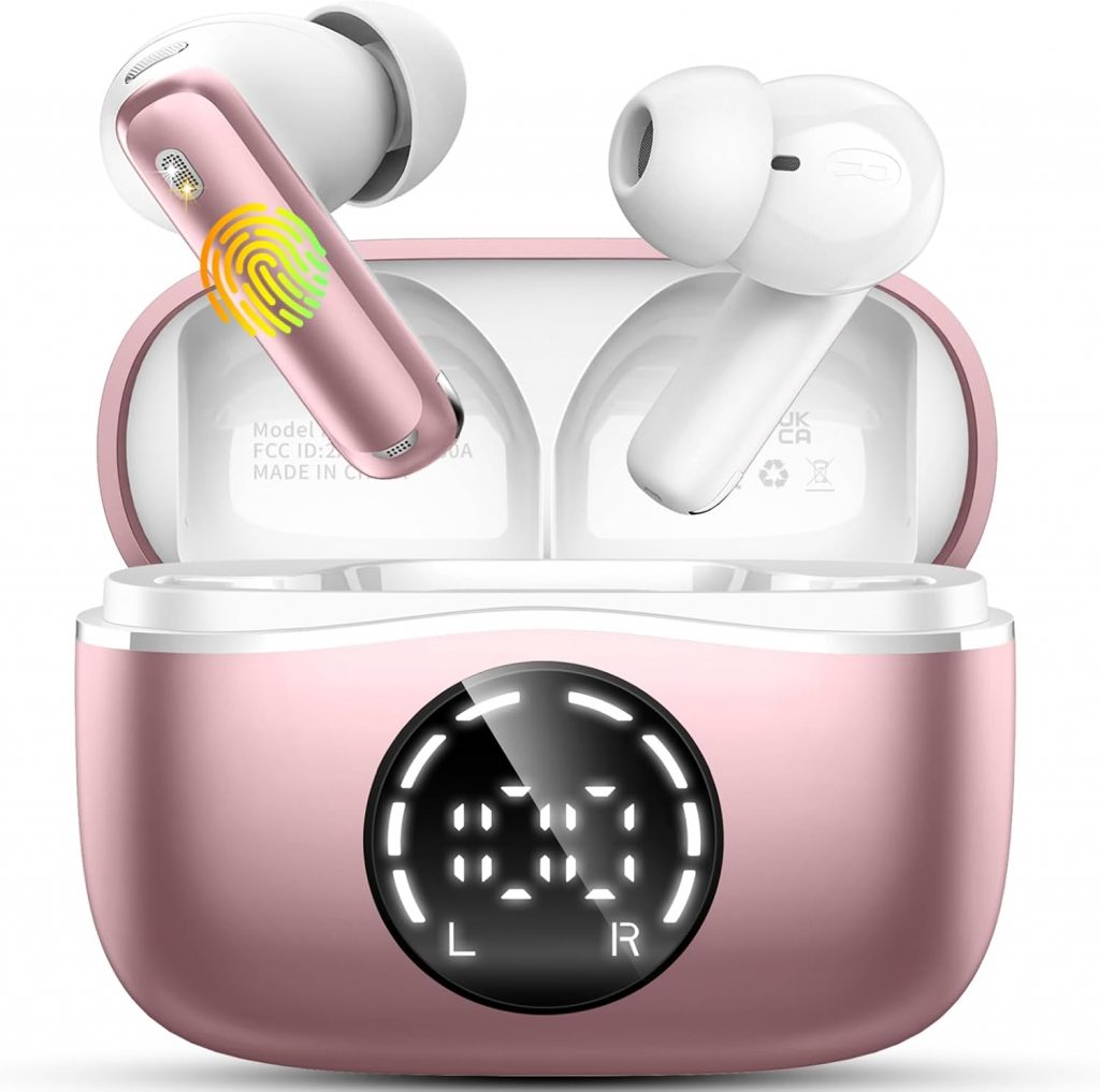 👑 Bluetooth Kopfhörer, Kabellos Bluetooth 5.4 Kopfhörer In Ear Kopfhörer mit 4 ENC Noise Cancelling Mikrofon Earbuds, HiFi Stereo, 48H Spielzeit, IP7 Wasserdicht Ohrhörer für Yoga/Reisen/Arbeit💰 nur 11,99🚚 Verkauft von TYSSBM und Versand durch Amazon239 Bewertungen: 4.5 / 5.0 ⭐️⭐️⭐️⭐️⭐️🛒