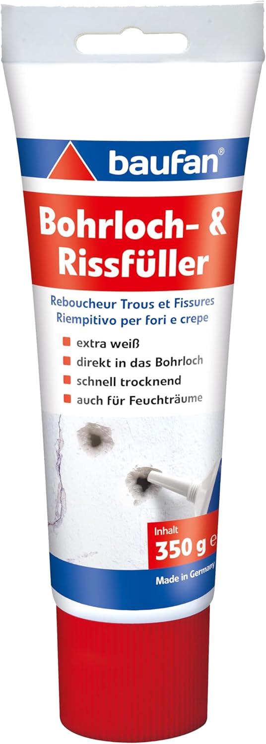 🤴 Baufan Bohrloch- und Rissfüller Weiß 350g I Schnell erhärtende Spachtelmasse I Bohrloch Füllung für innen & außen I Zum Ausbessern von Dübellöchern4,95€ statt 6,95€ - 29,00 % 🔥🚚 Verkauft durch Amazon und Versand durch Amazon6,268 Bewertungen: 4.6 / 5.0 ⭐️⭐️⭐️⭐️⭐️🛒 zu Amazon https://www.amazon.de/dp/B08YKP2LJ4/?amp%3Btag=preisfehlerheute-21&amp%3Bth=1&amp%3Bpsc=1&tag=preisfehlerheute-21