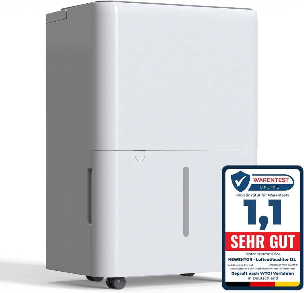 👑 Newentor 12L Luftentfeuchter Elektrisch Keller 35dB, Entfeuchter Elektrisch Keller mit Ablaufschlauch 1m, Raumentfeuchter Elektrisch 25m²/122m³, 10 J. Gar., Filter, Timer104,98€ statt 149,99€ - 31,00 % 🔥🚚 Verkauft und Versand durch enshishizhonglidianzishangmaoyouxiangongsi264 Bewertungen: 4.3 / 5.0 ⭐️⭐️⭐️⭐️🛒 zu Amazon https://www.amazon.de/dp/B0DJQQ2FM4/?amp%3Btag=preisfehlerheute-21&%3Bamp%3Bth=1&%3Bamp%3Bpsc=1&tag=preisfehlerheute-21