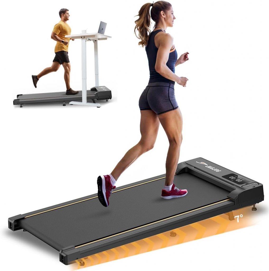 👑 Laufband für Zuhause mit Neigung, Walking Pad mit 7° Steigung, 2.5 PS Laufband Steigung mit Fernbedienung und LED Anzeige, 1-6 Km/h Walking Pad Schreibtisch für Büro/Zuhause, 120 kg Kapazität💰 nur 104,99🚚 Verkauft und Versand durch JAGJOG159 Bewertungen: 4.4 / 5.0 ⭐️⭐️⭐️⭐️🛒