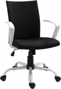 Vinsetto B&uuml;rostuhl Schreibtischstuhl mit Wippenfunktion Kopflehne Home-Office-Stuhl h&ouml;henverstellbarer ergonomisch 360&deg;-Drehr&auml;der Schaumstoff Nylon Schwarz 61 x 61 x 89-99 cm24.90&euro; ➡️ https://www.amazon.de/dp/B09BKSLXSZ/?tag=preisfehlerheute-21