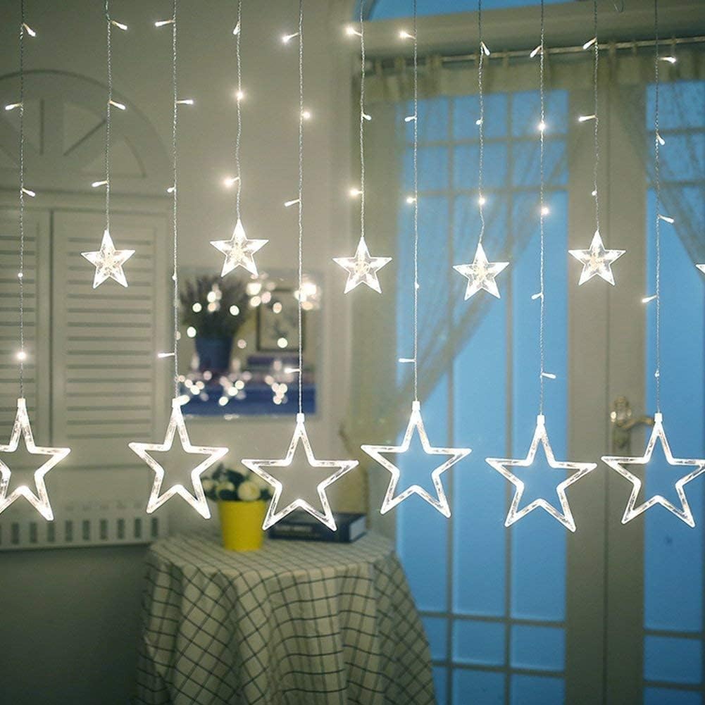 iShabao Lichterkette Sterne Strom 138 LED Weihnachtsbeleuchtung Fenster, 2.4x1m Lichtervorhang Fenster Weihnachten mit 12er Sterne, Lichterkette Innen mit Timer für Weihnachtsdeko (Weiß)7.99€ statt 24.99€➡️ https://www.amazon.de/dp/B0CKL9ZQ9C/?tag=preisfehlerheute-21