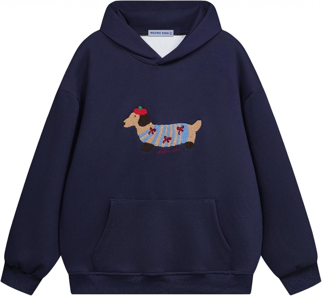 Aelfric Eden Cartoon Dog Hoodie Herren Oversized Kapuzenpullover Langarm Sweatshirt Y2K Hoody mit Kapuze Basic Vintage Hooded mit Muster Unisex Sport Oberteile Streetwear Marineblau, S51,98€ statt 64,98€➡️ https://www.amazon.de/dp/B0DFLNW7YS/?tag=preisfehlerheute-21