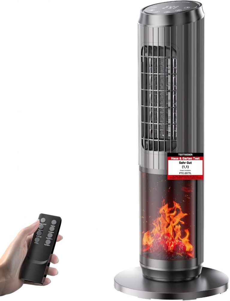 Heizlüfter Energiesparend 2000W, Keramik Turm Elektroheizung mit Fernbedienung, Kamineffekt, Thermostat, Oszillation 70°, ECO, 3 Modi, 1-8Std Timer, Überhitzungs-Kippschutz, Leise für Büro, Wohnzimmer39,99€ statt 79,99€➡️ https://www.amazon.de/dp/B0FQMWDWMD/?tag=preisfehlerheute-21