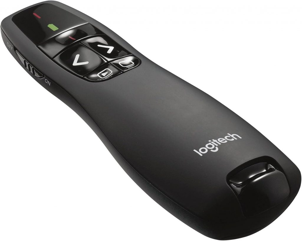 🤴 Logitech R400 Presenter, Kabellose 2.4 GHz Verbindung via USB-Empfänger, 15m Reichweite, Roter Laserpointer, Intuitive Bedienelemente, 6 Tasten, Batterieanzeige, PC - Schwarz19,79€ statt 34,99€ - 44,00 % 🔥🚚 Verkauft durch Amazon und Versand durch Amazon11,166 Bewertungen: 4.7 / 5.0 ⭐️⭐️⭐️⭐️⭐️🛒 zu Amazon https://www.amazon.de/dp/B002L3TSLQ/?amp%3Btag=preisfehlerheute-21&tag=preisfehlerheute-21