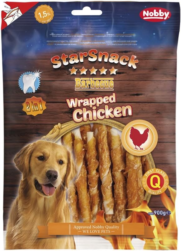 Nobby STARSNACK Barbecue Wrapped Chicken 900 g22,25€ statt 36,99€➡️ https://www.amazon.de/dp/B072JJXFVQ/?tag=preisfehlerheute-21