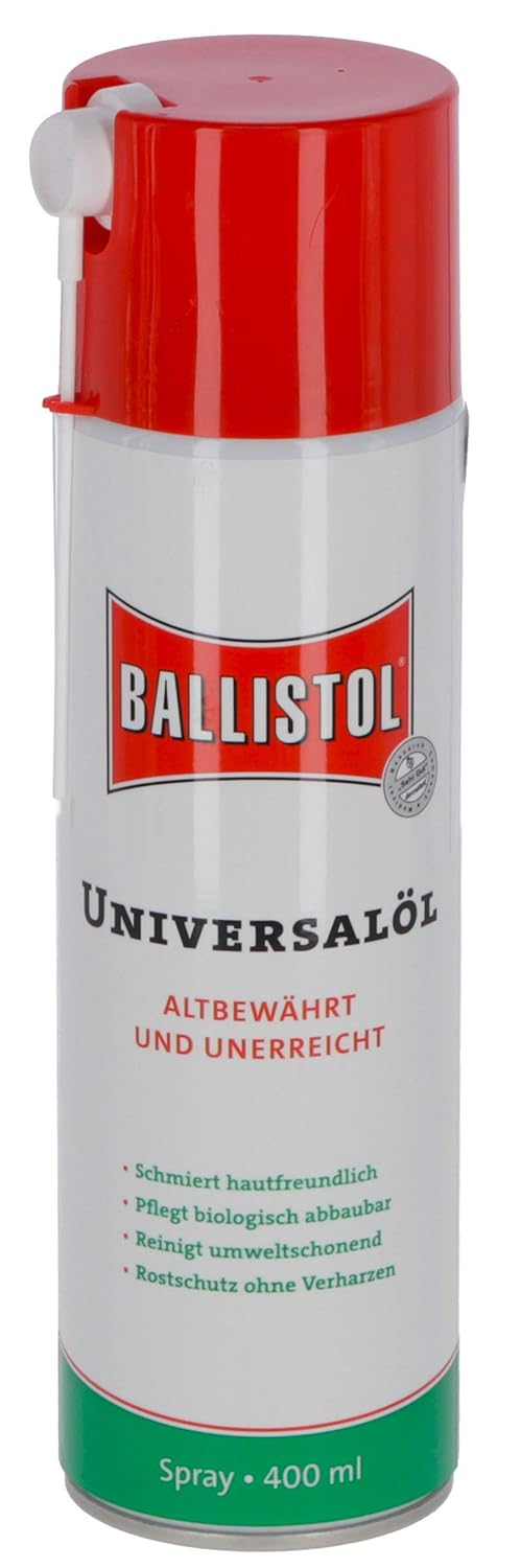 BALLISTOL Unisex Universalöl 400ml, Spraydose Universal l, Transparent, 400 ml 1er Pack EU10,45€ statt 15,99€➡️ https://www.amazon.de/dp/B006U9JH3Q/?tag=preisfehlerheute-21