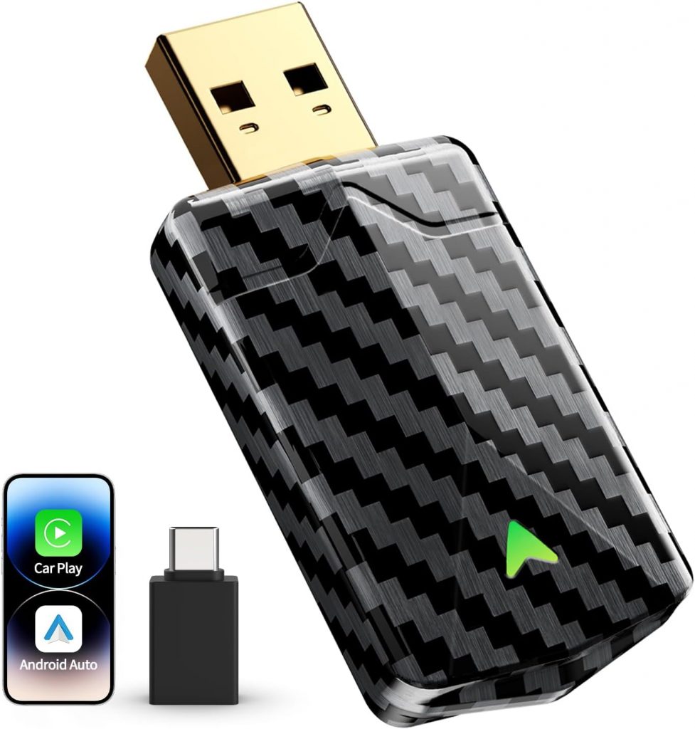 CarPlay Wireless Adapter – 2026 Pro Mini Android Auto Adapter, Plug & Play über USB-A/USB-C-Anschluss, Stabil & Kompakt, Kompatibel mit Autos ab 2016, iOS 10+ & Android 10+ (Kohlefaser)14,99€ statt 49,99€➡️ https://www.amazon.de/dp/B0FVXNKCD2/?tag=preisfehlerheute-21