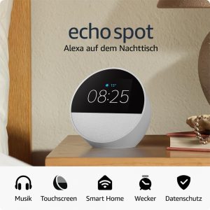 👑 Amazon Echo Spot (neueste generation), smarter Wecker mit sattem Klang und Alexa, Weiß49,99€ statt 94,99€ - 48,00 % 🔥🚚 Verkauft durch Amazon und Versand durch Amazon15,445 Bewertungen: 4.6 / 5.0 ⭐️⭐️⭐️⭐️⭐️🛒 zu Amazon https://www.amazon.de/dp/B0C2RSK776/?th=1&%3Bpsc=1&%3Btag=preisfehlerheute-21&tag=preisfehlerheute-21