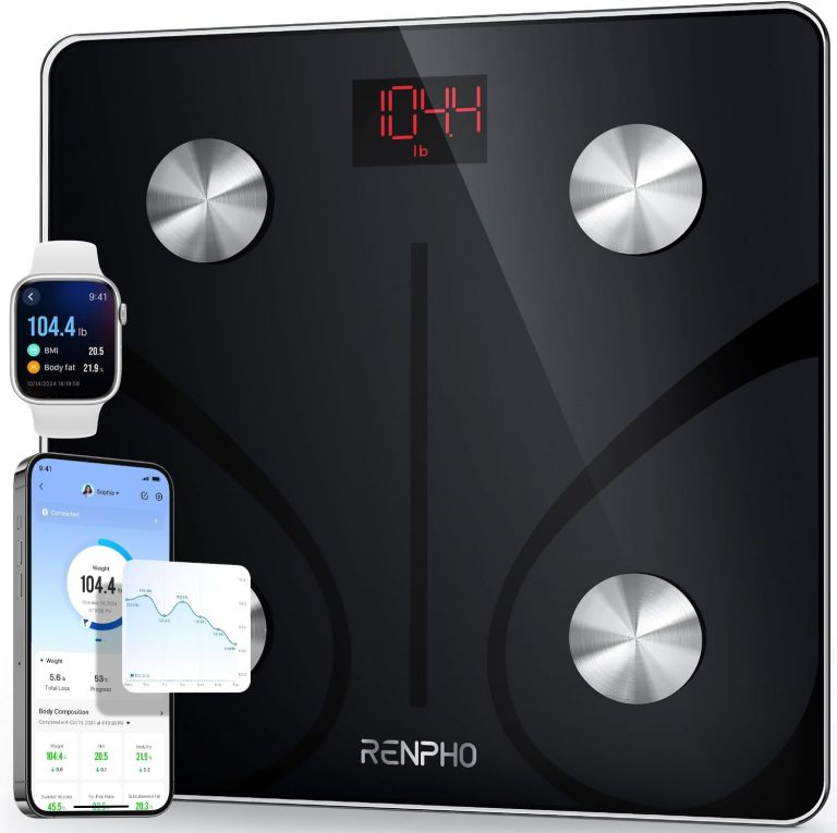 👑 RENPHO Personenwaage Körperfettwaage, Waage Personen mit App 180 kg/400 lbs, Körperwaage Digital Bluetooth Körperanalysewaage für Körperfett, BMI, Muskelmasse, Protein, BMR, Schwarz29,69€ statt 39,99€ - 26,00 % 🔥🚚 Verkauft durch Amazon und Versand durch Amazon342,335 Bewertungen: 4.5 / 5.0 ⭐️⭐️⭐️⭐️⭐️🛒 zu Amazon https://www.amazon.de/dp/B01N1UX8RW/?amp%3Btag=preisfehlerheute-21&amp%3Bth=1&amp%3Bpsc=1&tag=preisfehlerheute-21