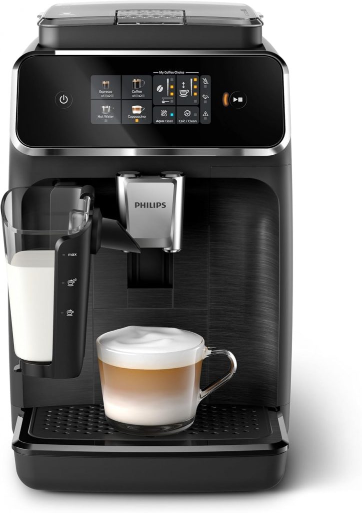 👑 Philips 2300 Series Kaffeevollautomat – 4 Getränke, Modernes Farb-Touchscreen-Display, LatteGo-Milchsystem, SilentBrew, 10 Keramikmahlwerk, AquaClean Filter. Mattschwarz (EP2330/10)333,33€ statt 499,99€ – 34,0 🔥🚚 Verkauft durch Amazon und Versand durch Amazon3,277 Bewertungen: 4.2 / 5.0 ⭐️⭐️⭐️⭐️🛒 zu Amazon https://www.amazon.de/dp/B0CDCCZ9K8/?th=1&tag=preisfehlerheute-21#038;psc=1&tag=preisfehlerheute-21