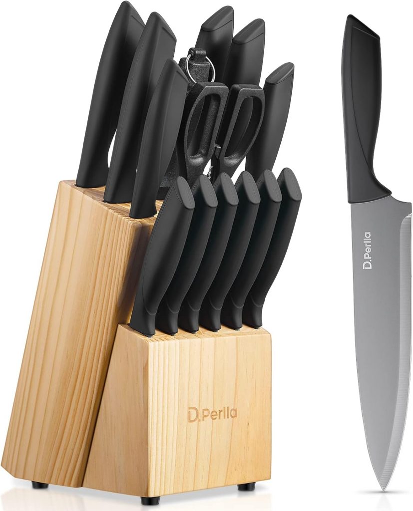🤴 Messerblock, D.Perlla 15-teiliges Messerblock Set mit Holzblock, Schwarz Küchenmesser set mit Holzblock, Messerset mit Antihaftbeschichtung, Deutsches Edelstahl Küchenmesserset mit Kochmesser28,49€ statt 39,99€ – 29,0 🔥🚚 Verkauft von GringGOT und Versand durch Amazon754 Bewertungen: 4.4 / 5.0 ⭐️⭐️⭐️⭐️🛒 zu Amazon https://www.amazon.de/dp/B09DNQD7BD/?tag=preisfehlerheute-21