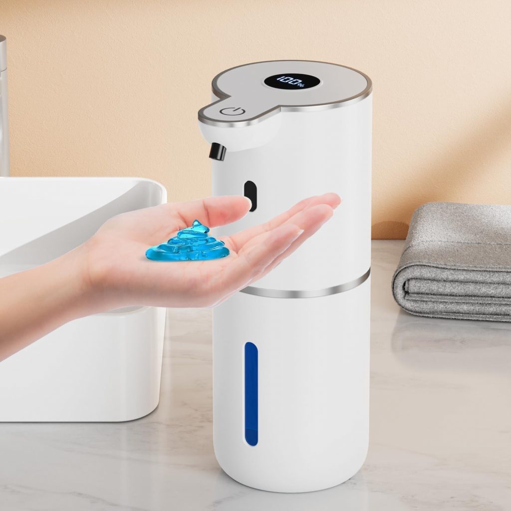 Amyzavls Seifenspender Automatisch,380ml Elektrischer Seifenspender mit Digitalanzeige,Wandbefestigung,Berührungslos,USB Wiederaufladbar für Bad,Küche21,99€ statt 68,99€➡️ https://www.amazon.de/dp/B0FG7PRJN7/?tag=preisfehlerheute-21