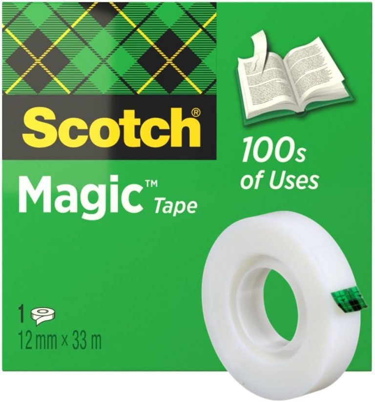 🤴 Scotch Magic Tape - 1 Rolle, 12 mm x 33 m - Unsichtbares Klebeband für allgemeine Zwecke zur Reparatur, Etikettierung und Versiegelung von Dokumenten2,80€ statt 3,99€ - 30,00 % 🔥🚚 Verkauft durch Amazon und Versand durch Amazon499 Bewertungen: 4.4 / 5.0 ⭐️⭐️⭐️⭐️🛒 zu Amazon https://www.amazon.de/dp/B000KJOGHO/?amp%3Btag=preisfehlerheute-21&tag=preisfehlerheute-21