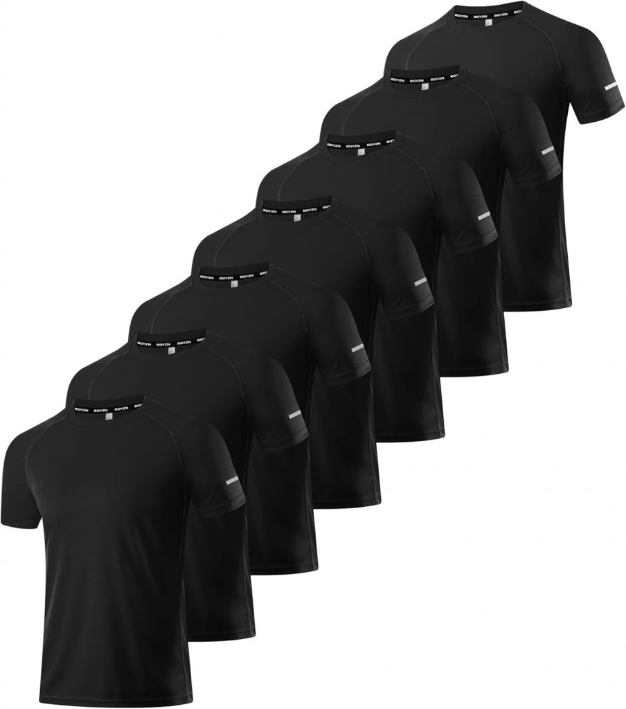 Boyzn 7er Pack Sport Tshirts Herren T-Shirt Schwarz Kurzarm Funktionsshirt Sport Shirt Schnelltrocknend Atmungsaktiv Sportshirt Sommer Gym Workout Running Shirts Fitness Oberteil für Men Black-7P05-XL39,32€ statt 49,99€➡️ https://www.amazon.de/dp/B0FB2YF2NS/?tag=preisfehlerheute-21