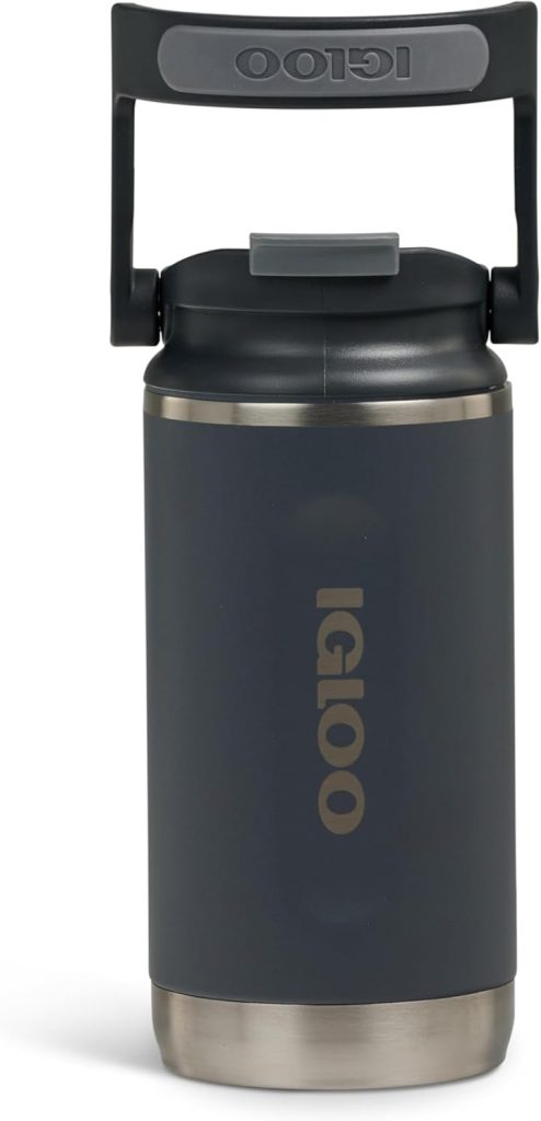 IGLOO Tumbler 12 Thermoflasche &ndash; Edelstahl-Trinkflasche 340 ml, anthrazit, Auslaufsicher, Kohlens&auml;ure geeignet, Sp&uuml;lmaschinenfest, BPA-frei, Ideal f&uuml;r Sprudel, Freizeit, Sport, Outdoor und Camping5.65&euro;