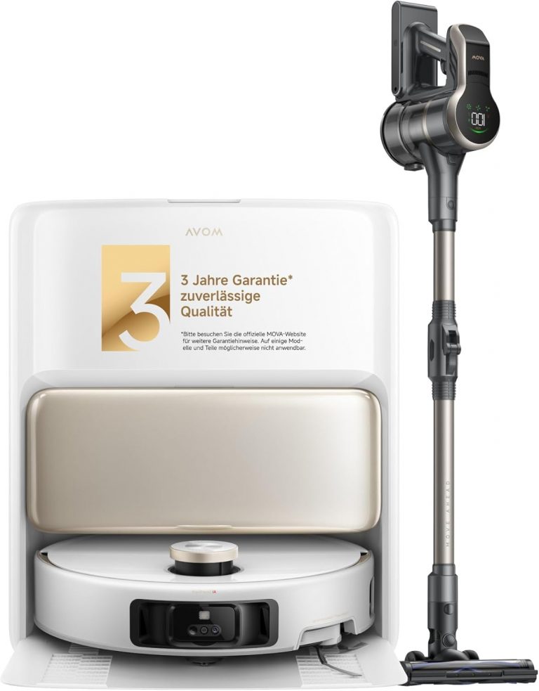 Mova V50 Ultra Complete Saugroboter Combo,Wischfunktion 24.000 Pa, 6cm Hindernisüberwindung,Liftable Navigation.S2 Stabstaubsauge,150AW Saugleistung, mehr als 60 Min.Laufzeit, 99,9% Filtereffizienz829,00€ statt 398,00€➡️ https://www.amazon.de/dp/B0FY3D6B94/?tag=preisfehlerheute-21