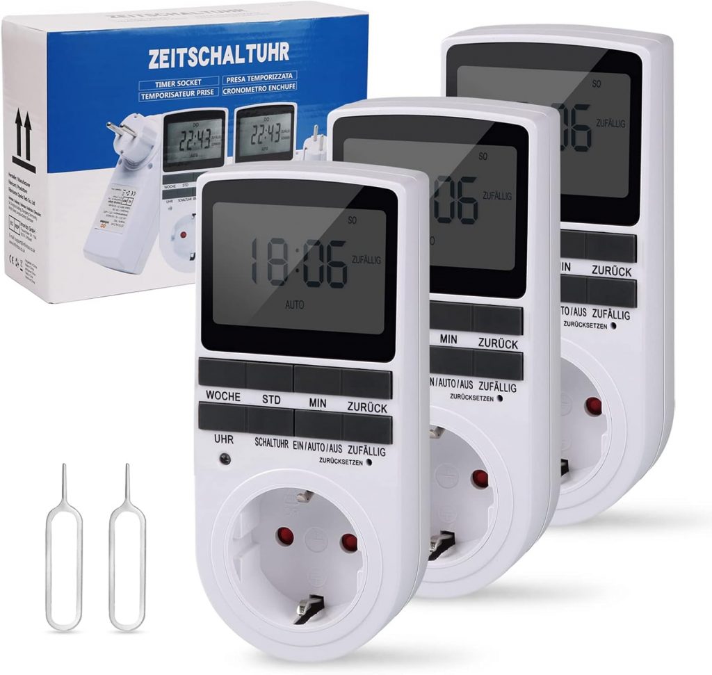 👑 Nach Maß Deutsche Ausführung Zeitschaltuhr Steckdose - 3 PCS| Elektrische Zeitschaltuhr Digital mit Deutsche System und Tasten | 10 konfigurierbare Programme | 12/24h Modus, Weiß💰 nur 35,99🚚 Verkauft von Gowrtfdisy und Versand durch Amazon1,011 Bewertungen: 4.3 / 5.0 ⭐️⭐️⭐️⭐️🛒 https://www.amazon.de/dp/B09F338KWJ/?amp%3Btag=preisfehlerheute-21&tag=preisfehlerheute-21